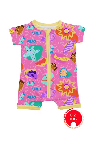 KidZee Summer Shorts Romper 0.2 Tog Sunny Zee-Romper