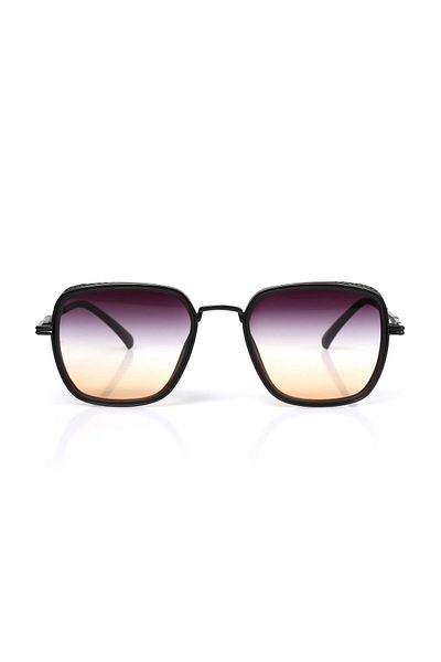 Angel Eyes Rectangular Black Unisex Sunglasses Ae2033c12