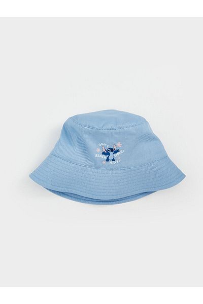 LC Waikiki Stitch Embroidered Girl's Bucket Hat