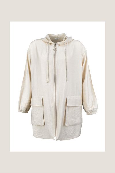 Biriz Moda Summer Hooded Cap -Beige