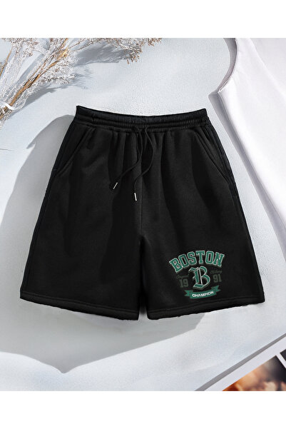 De Carte BOSTON 91 Champion Printed Άνετα Εποχιακά Unisex Σορτς Βερμούδες