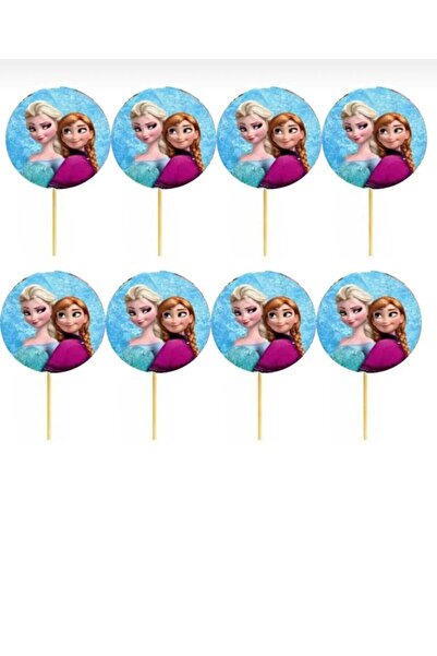 partyrüyası Frozen Elsa Karlar Ülkesi Doğum Günü Pasta Kürdanı Cupcake Süsleme Kürdan