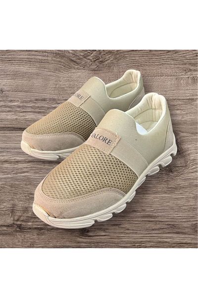 Valore unisex μπεζ slip-on ορθοπεδική σόλα ελαφριά καλοκαιρινά αθλητικά παπούτσια για περπάτημα