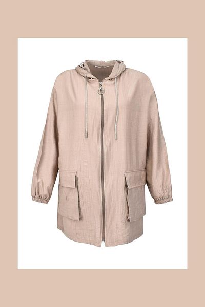 Biriz Moda Summer Hooded Cap -Mink