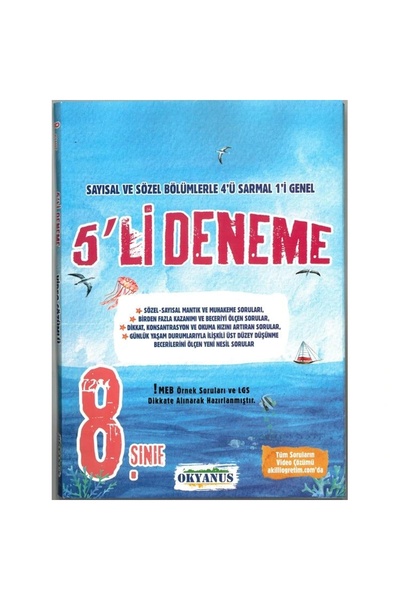 Okyanus Yayınları 8. Sınıf 5'li Deneme