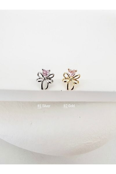 My Bellas Jewels حلق ثقب الشريط الفولاذي الجراحي، الحلزون، الزنمة، مسطح، متوافق مع الفص (قطعة واحدة)