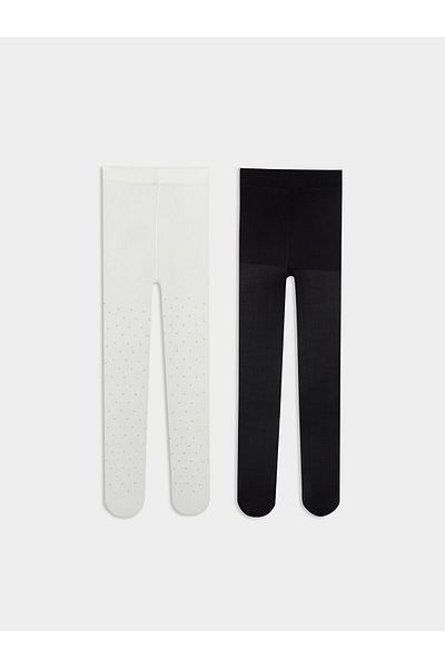 LC Waikiki Basic Baby Girl Pantyhose 2 Pack