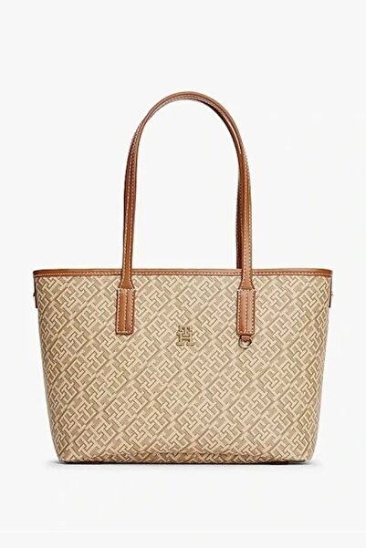 Tommy Hilfiger TH MONOPLAY LEATHER TOTE Kadın Omuz Çantası AW0AW17416RBT