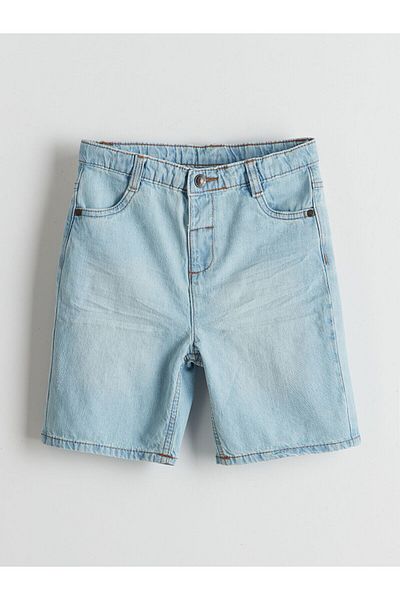 LC Waikiki Pantaloni scurți de jeans pentru băieți cu talie reglabilă