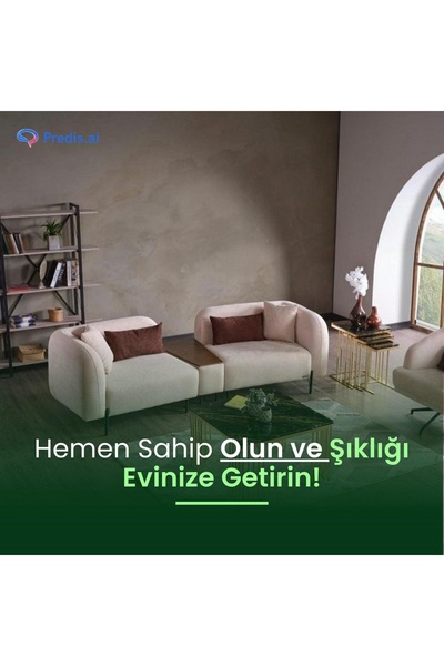 since 2023 blanche atelier Zigon Sehpa & Yan Sehpa 3'lü Kare Sehpa Hıgh Gloos Mdf
