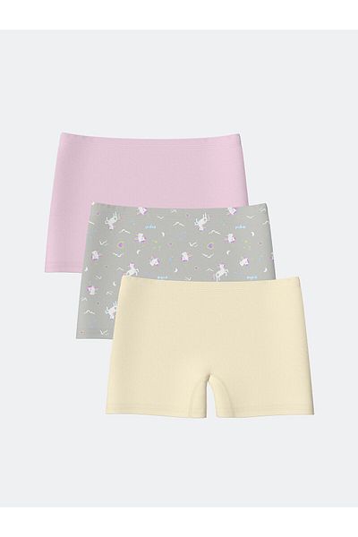 LC Waikiki Printed Girl's Boxer Set of 3