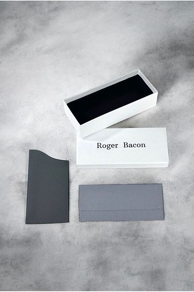 Roger Bacon Men's Sunglasses - Black Metal Frame