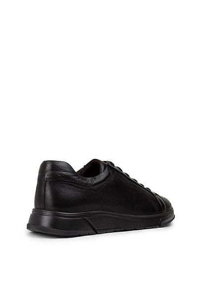 Deery Black Genuine Leather Men's Sneaker