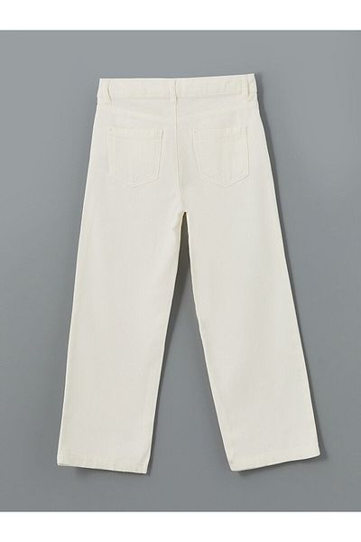 LC Waikiki Girl's Jeans Pants with Adjustable Elastic Waist