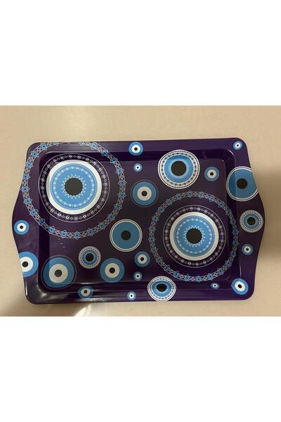 Den Tasarım Hediyelik Nazar Boncuklu Mini Sunum Tepsisi - 1 Adet