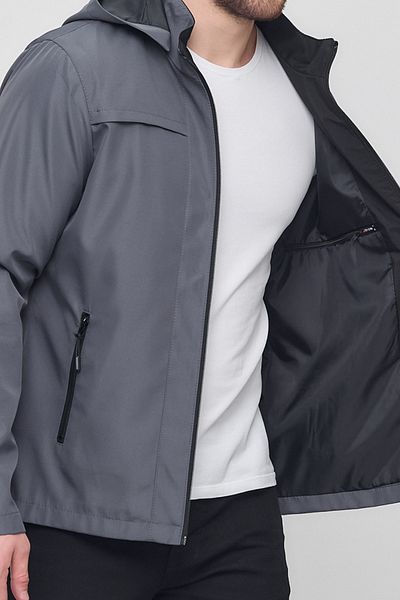CIVILTIPOLO Men's Cotton Polyester Blended Water and Wind Proof Removable Hooded Summer Coat