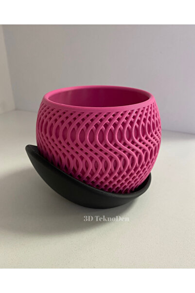 TEKNO ALTLIKLI SAKSI - ÇİÇEK SAKSISI - BİTKİ SAKSISI - KAKTÜS SUKULENT SAKSISI