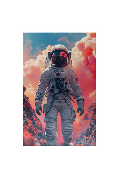 StoryGift Romania Tablou Canvas Astronaut in Costum Alb care merge printre No...
