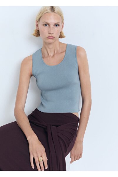 MANGO Woman İnce örgü bluz