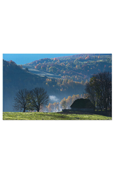 StoryGift Romania Tablou Canvas - Peisaj de Toamna din Transilvania: Natura s...