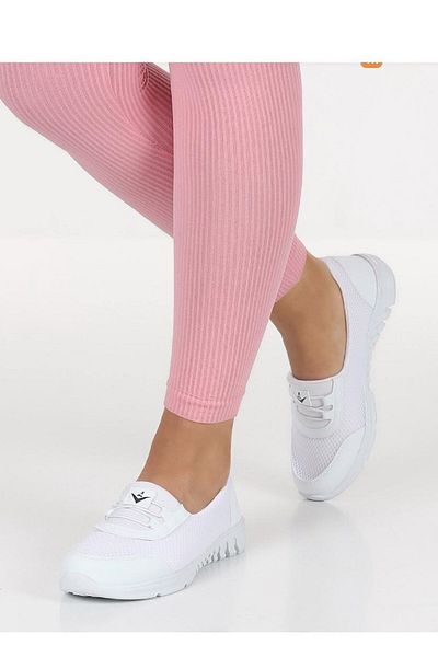 ALTUNTAŞ Pantofi de vară Mother's Summer Anatomical Talpă Pânză Ușoare Sport Balerina Pantofi Alb
