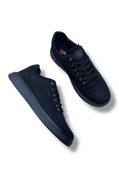 Carrano Keten Günlük Kullanım Erkek Siyah Sneaker Ayakkabı