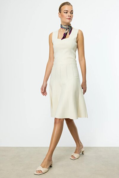 ON TRİKO Fitilli Volanlı Midi Boy Etek 59303-25