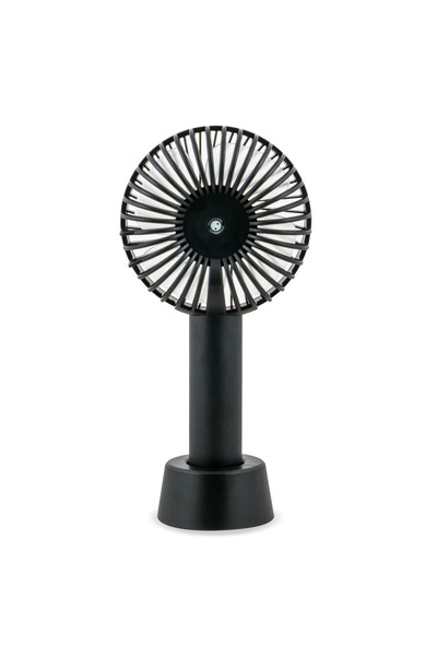 Zass Mini ventilator portabil ZPF 02, putere 5W, 3 viteze, baterie 1200mAh, încărcare USB, autonomie 2-6h, negru