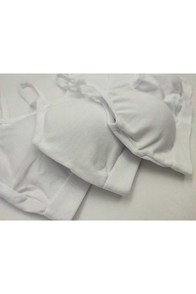 BEYAZTOPTAN SUTIEN 100% BUMBAC PENTRU FETE, 3 PIESE, ANTRENAMENT
