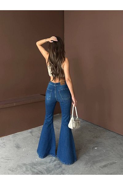 DENİKK Trend Special Design Super Spanish Leg Lycra Flexible Fabric Denim Jean Trousers