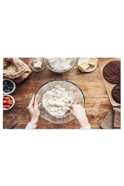 StoryGift Romania Tablou Canvas Vedere partiala a unei femei pregatind aluat ...