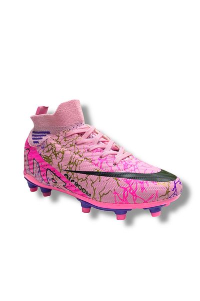 LALİGA Air Kids Sock Cleats Ροζ με μαύρο σχέδιο