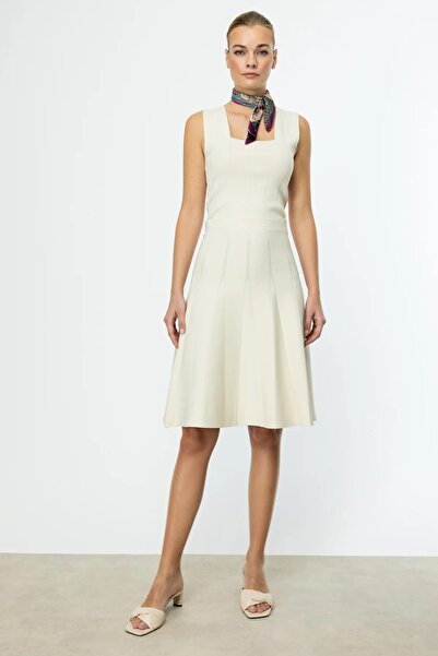 ON TRİKO Fitilli Volanlı Midi Boy Etek 59303-25