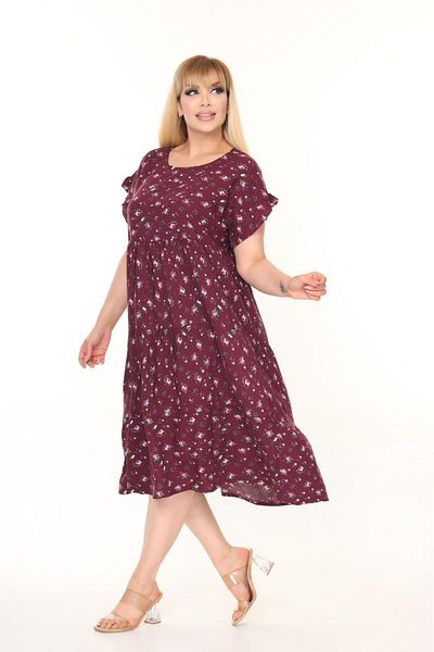 mervemoda Women's Large Size Sleeveless Summer Dress