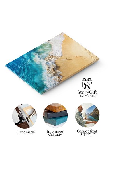StoryGift Romania Tablou Canvas Oameni In Valea Gheizerelor Din Islanda Peisaj, Gheizer, Natura, Vulcan, Energie