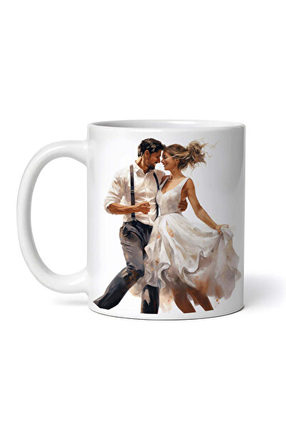 OEM Cană albă personalizată, invitație romantică de nuntă, INOVATIX®. 330ml