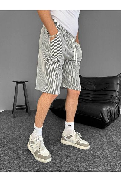 bergibo Two Thread Waterway Combed Fabric Shorts Capri - Lace up Combed Shorts Capri