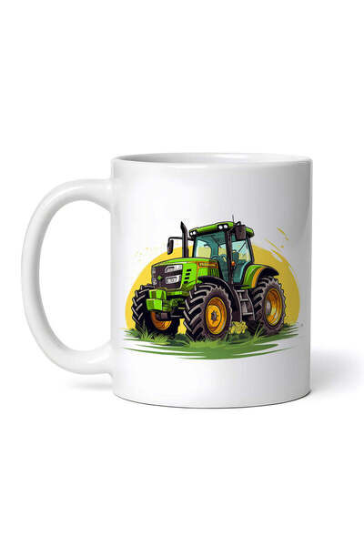 OEM Cana alba personalizata, Tractorul Spaima Campului, INOVATIX®. 330 ml