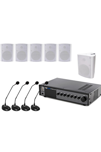 Audiosat Sistem conferinta 4 microfoane cu fir, 6 boxe aplicate