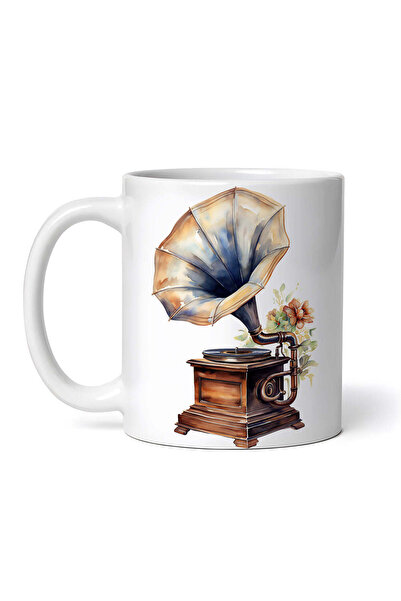 OEM Cană albă personalizată, instrument muzical vintage Petunia, INOVATIX®. 3...