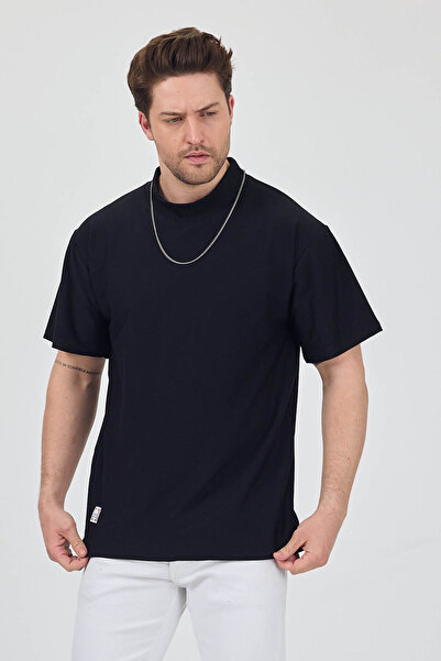 rammers Μπλουζάκι με κοντό μανίκι με μισό λαιμό, χαλαρή εφαρμογή με λεπτομέρεια σχισμής