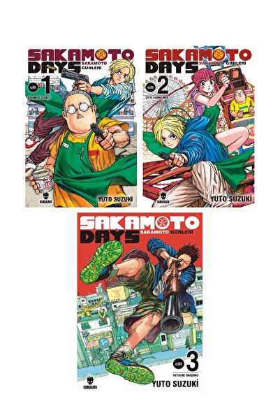 Kurukafa Yayınları Sakamoto Days 1-2-3 Manga Seti / Sakamoto Günleri