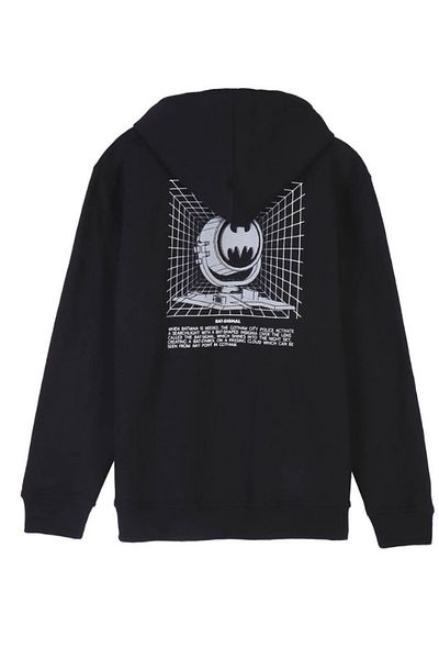 Batman Men's hoodie, 100% cotton, black, size XL, Batman