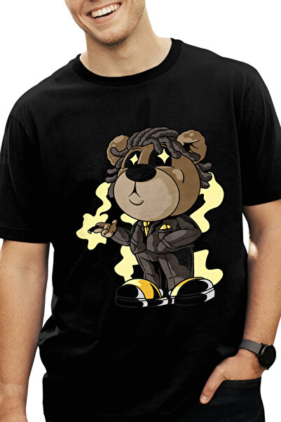 StoryGift Romania Men's T-shirt Baby Bear With Business Suit And Nft Design With Front Print, 100% Bu Stg
