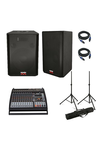 Behringer Sistem sonorizare live 600W Behringer PMP 4000 + boxe