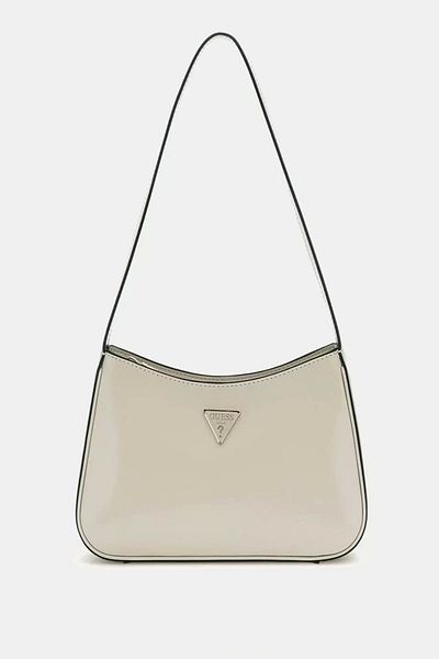 Guess Arnela Top Zip Shoulder Bag Women Ecru Shoulder Bag Hwng9496170-Bon