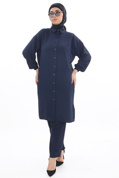 TUNİK Women's Double Tunic Suit with Pants