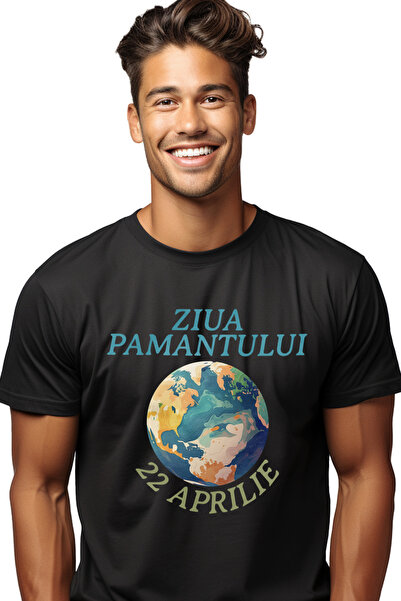 StoryGift Romania Tricou Barbati Ziua Pamantului 22 Aprilie Terra Planeta Cu ...