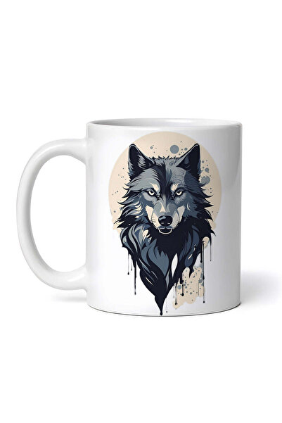 OEM Cană albă personalizată, Wolf, INOVATIX®. 330ml