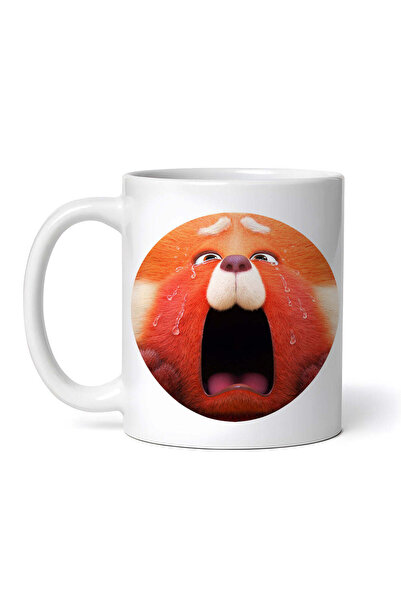 OEM Εξατομικευμένη λευκή κούπα, Turning Red Panda Mei crying longly, INOVATIX...